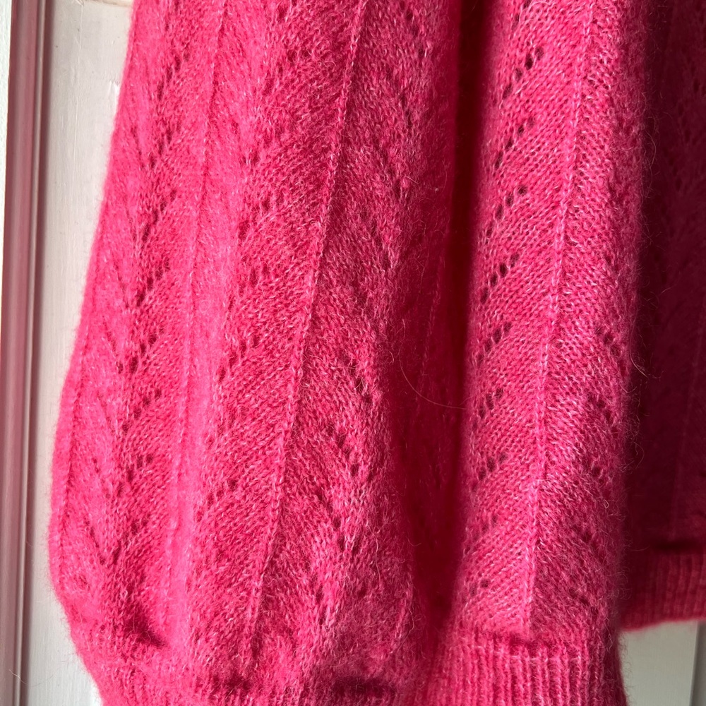 Sézane Suzie Sweater in Rayures Rose Size Small - Picture 7 of 8